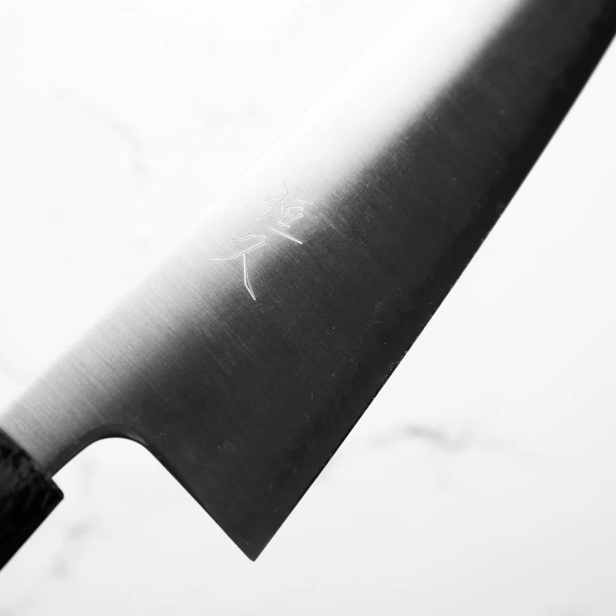 Tsunehisa Migaki Blue Super Gyuto 210mm - Carbon Fibre - Image 5