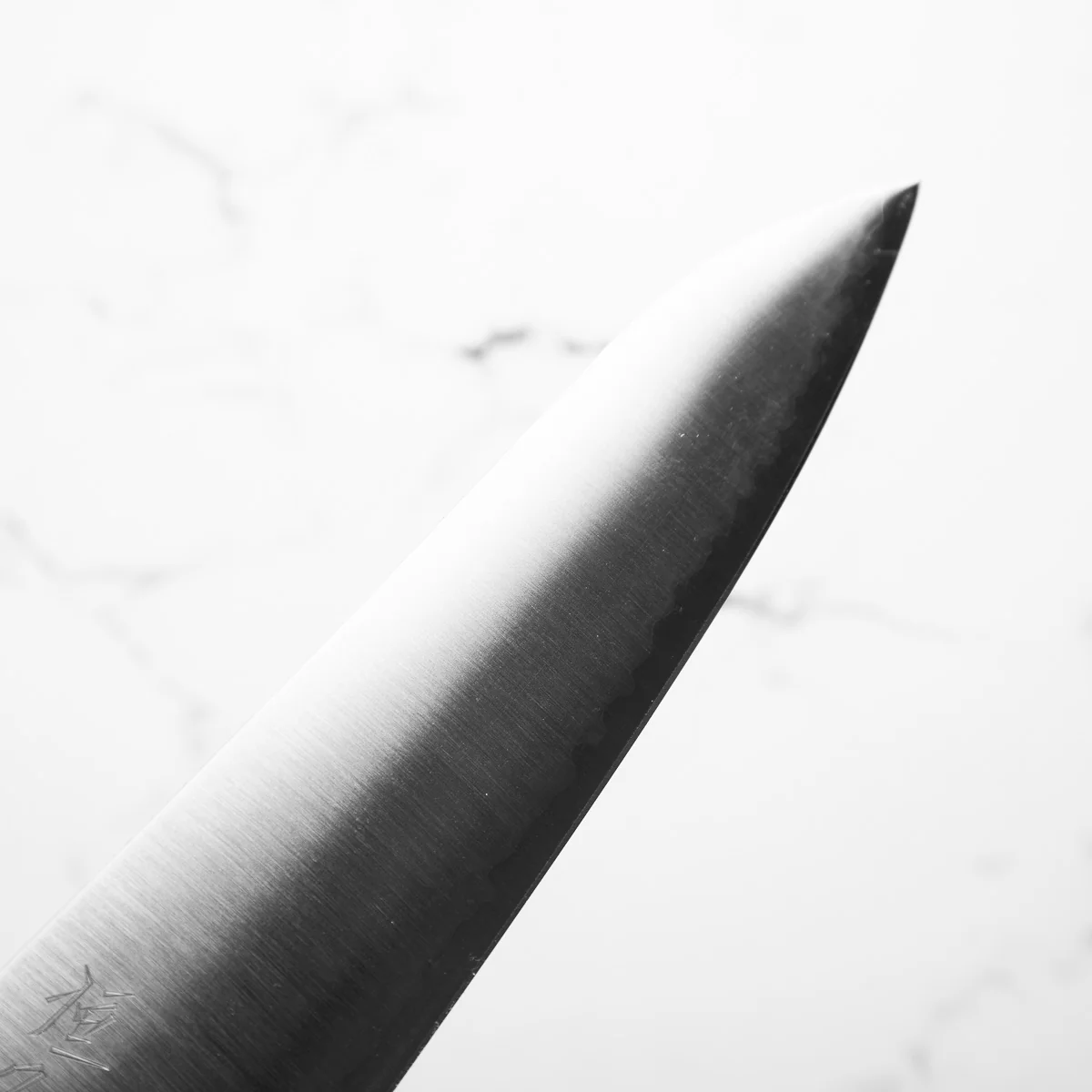 Tsunehisa Migaki Blue Super Gyuto 210mm - Carbon Fibre - Image 6