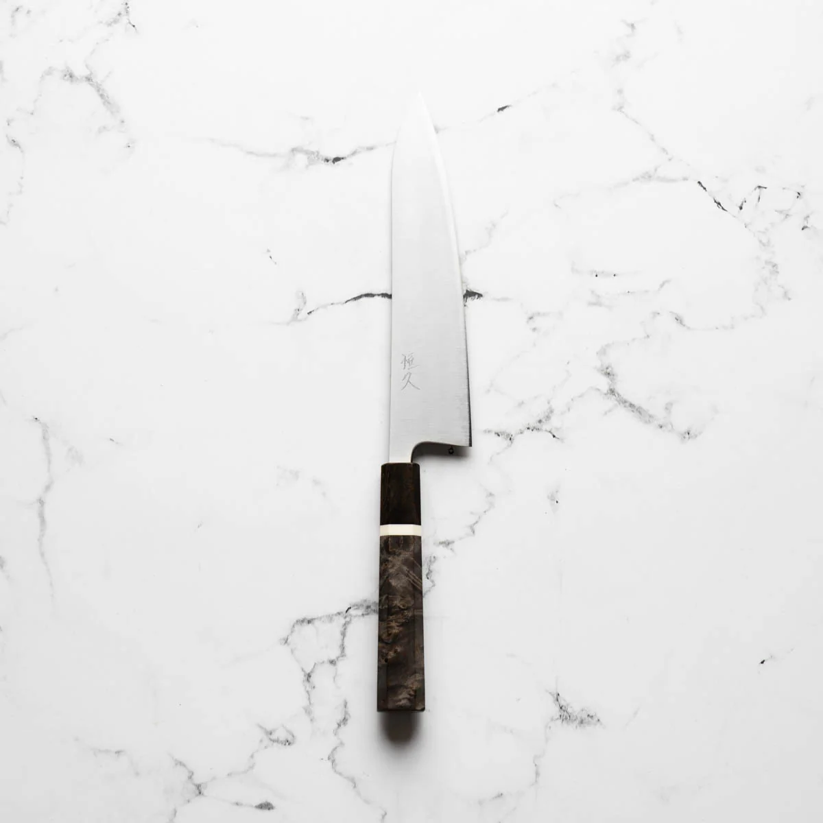Tsunehisa Migaki Blue Super Gyuto 210mm - Maple White Stripe - Image 3