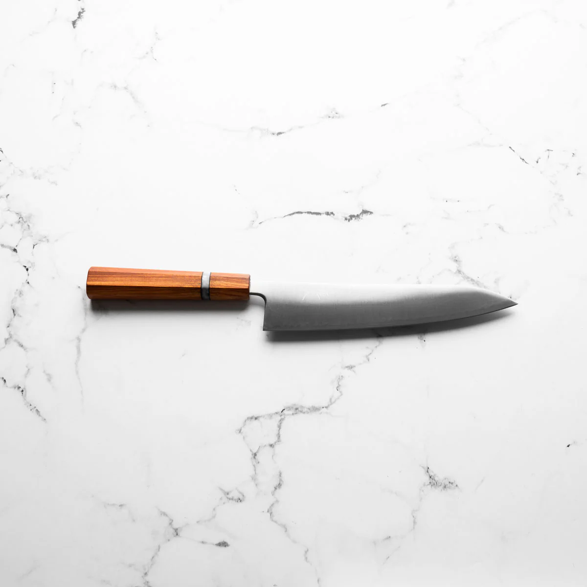 Tsunehisa Migaki Blue Super Gyuto 210mm - Sandalwood - Image 4