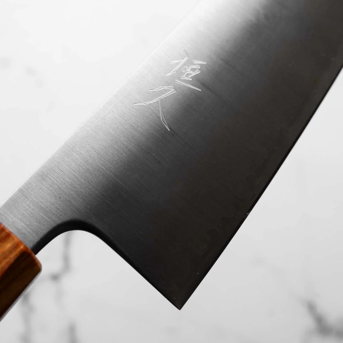 Tsunehisa Migaki Blue Super Gyuto 210mm - Sandalwood - Image 5