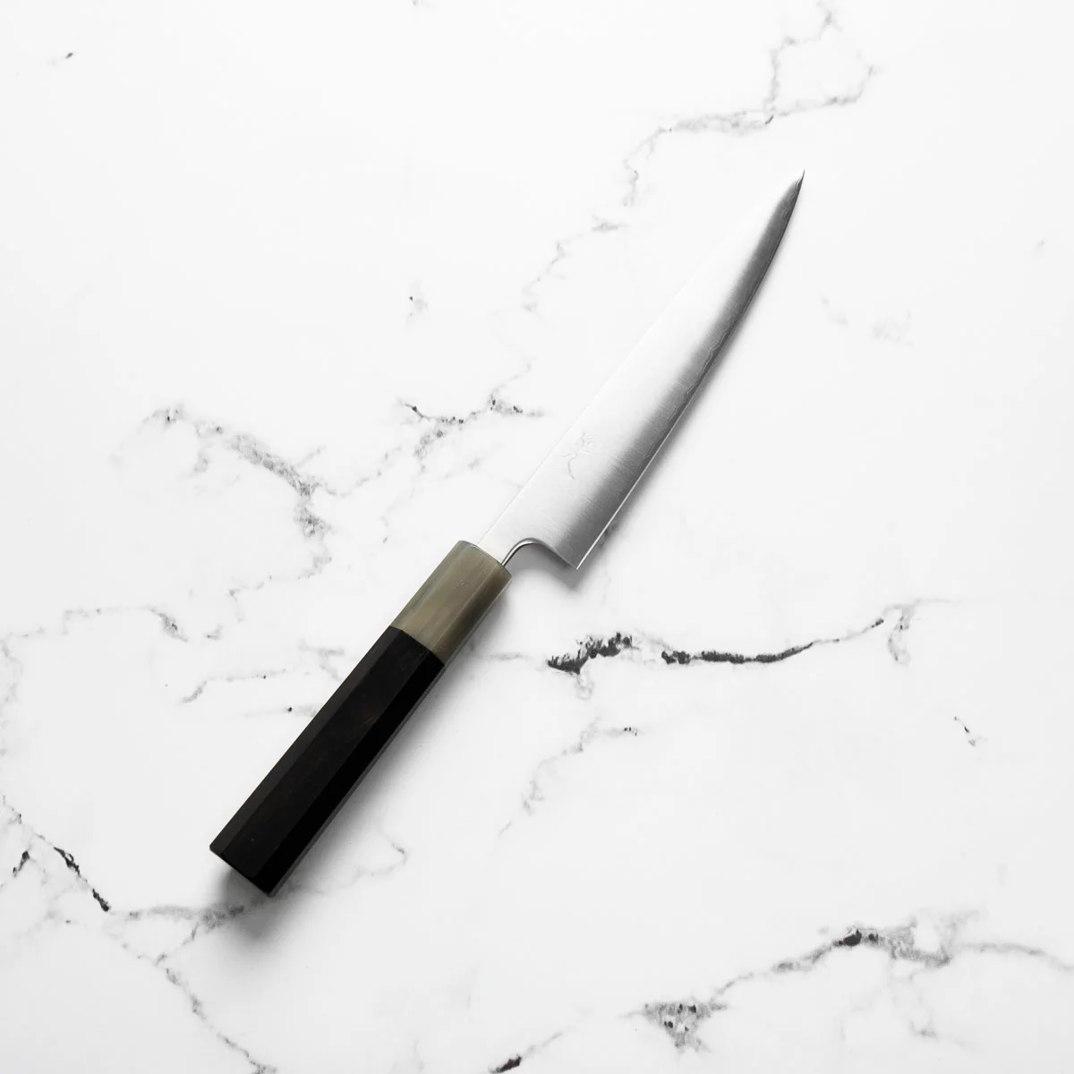 Tsunehisa Migaki Blue Super Petty 150mm - Ebony & Blonde - Image 2