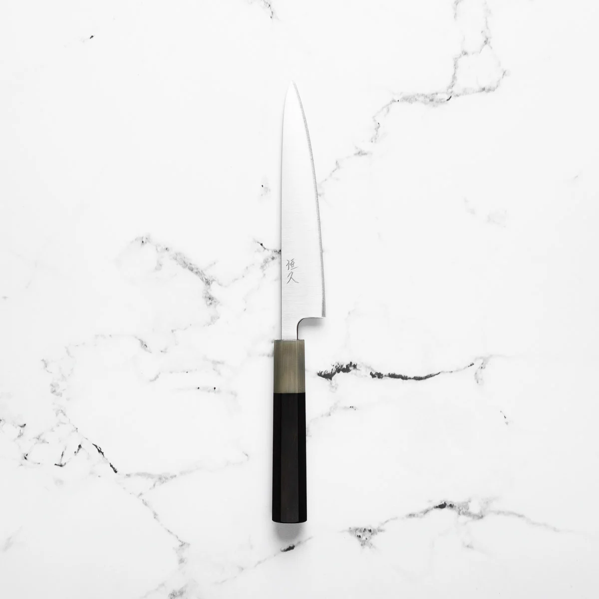 Tsunehisa Migaki Blue Super Petty 150mm - Ebony & Blonde - Image 3