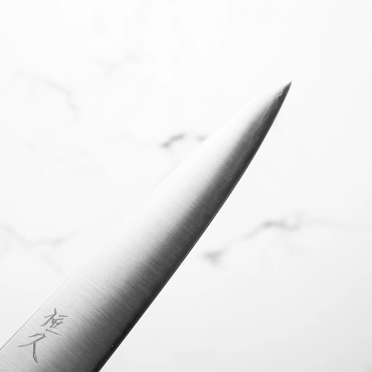 Tsunehisa Migaki Blue Super Petty 135mm - Carbon Fibre - Image 6