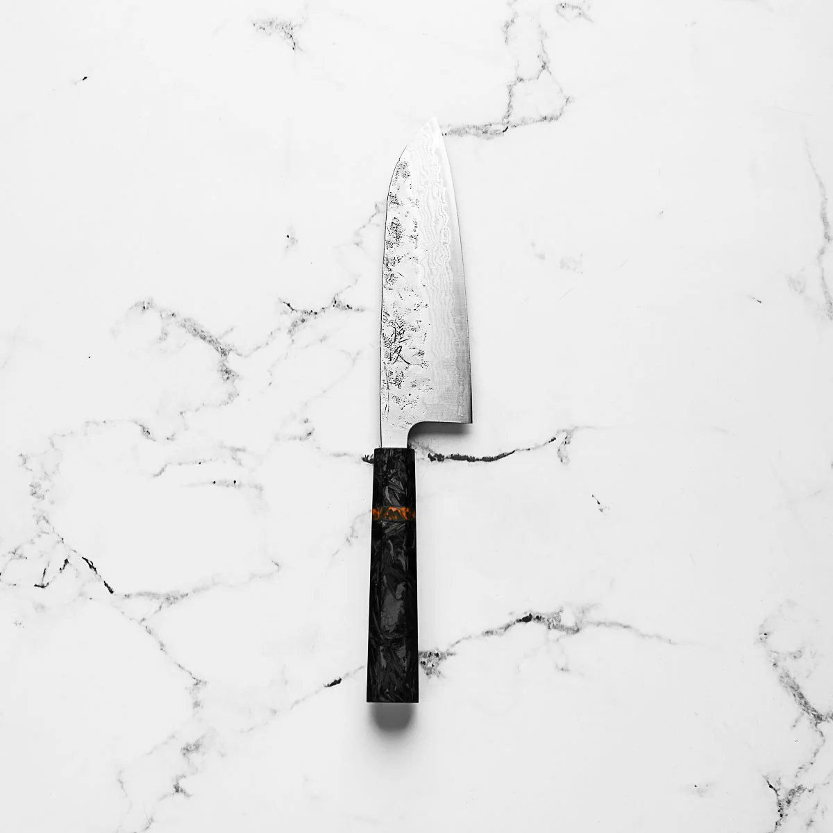 Tsunehisa SLD Washiji Santoku 165mm - Carbon Fibre - Image 3