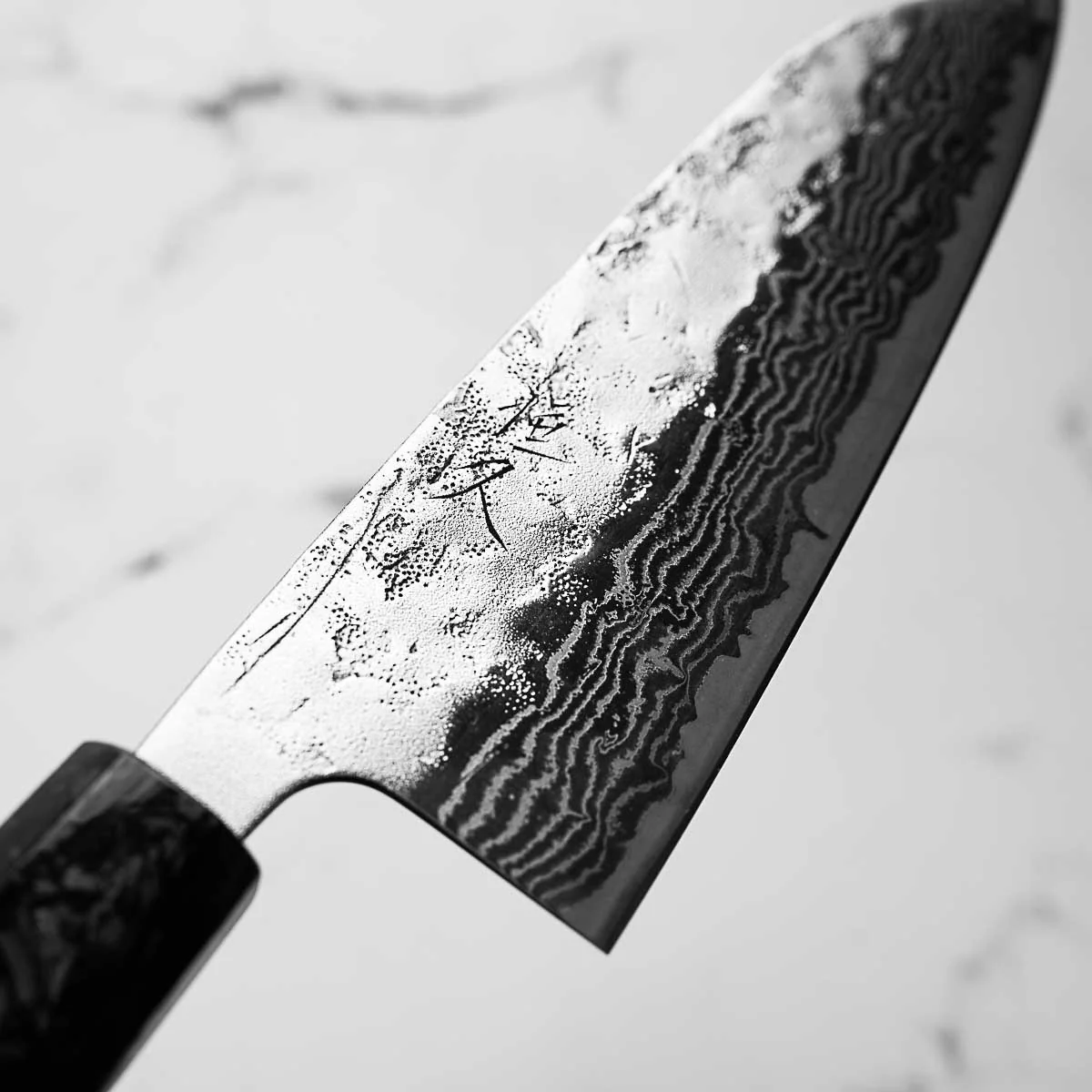 Tsunehisa SLD Washiji Santoku 165mm - Carbon Fibre - Image 5