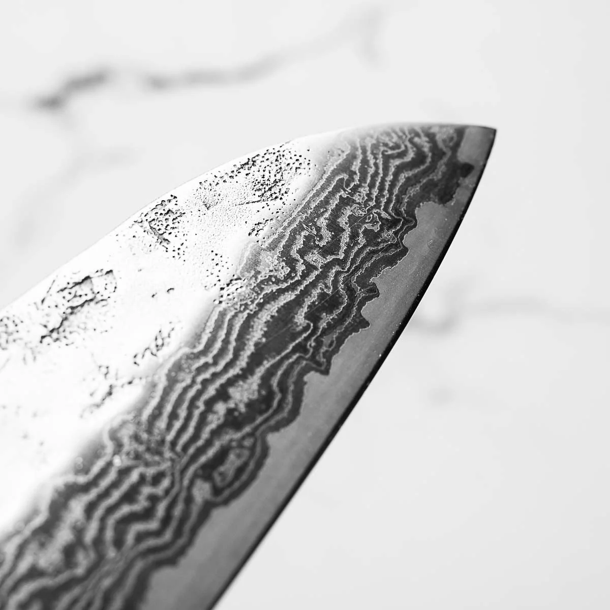 Tsunehisa SLD Washiji Santoku 165mm - Carbon Fibre - Image 7