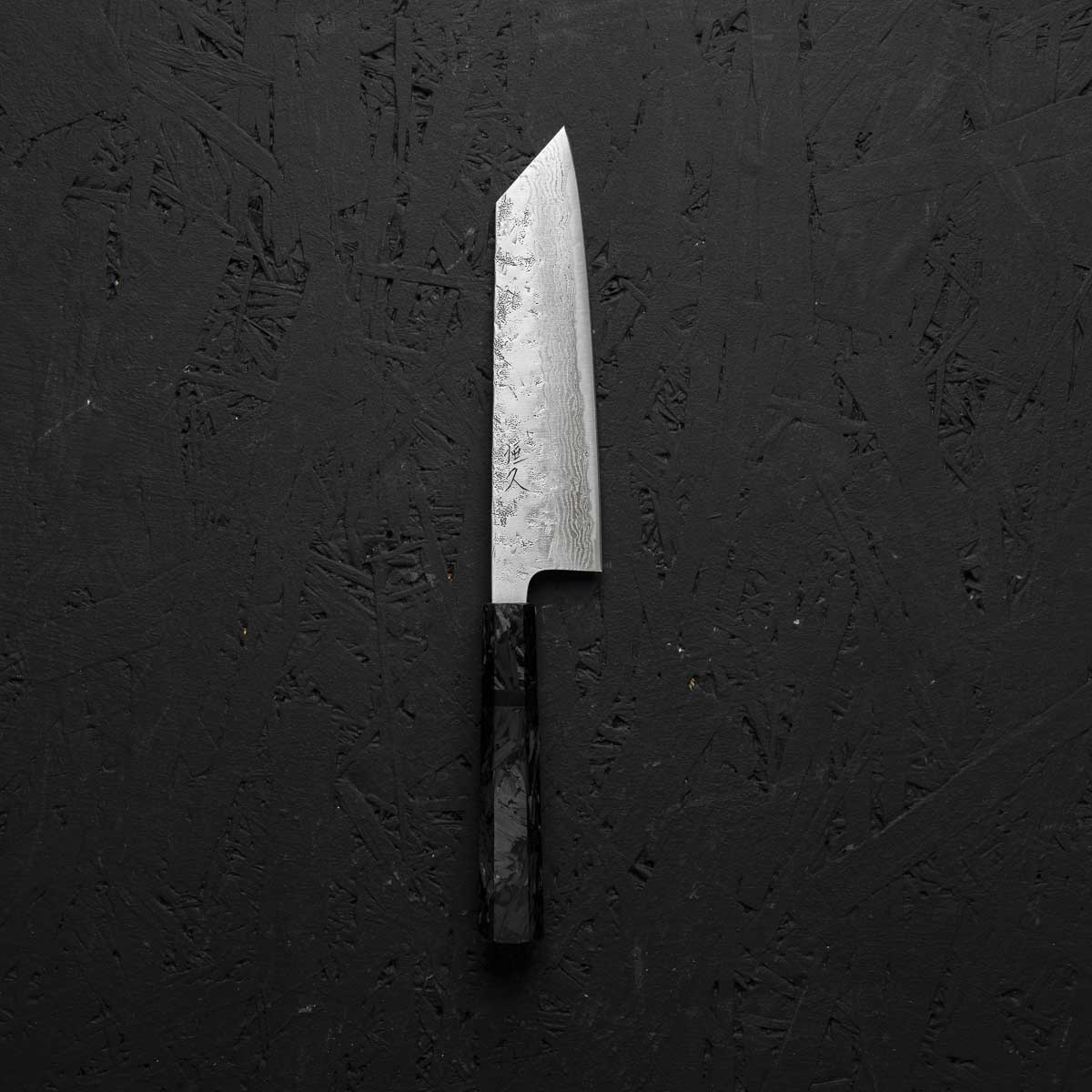 Tsunehisa Swedish Stainless Washiji Bunka 165mm - Dark Carbon Fibre - Image 2
