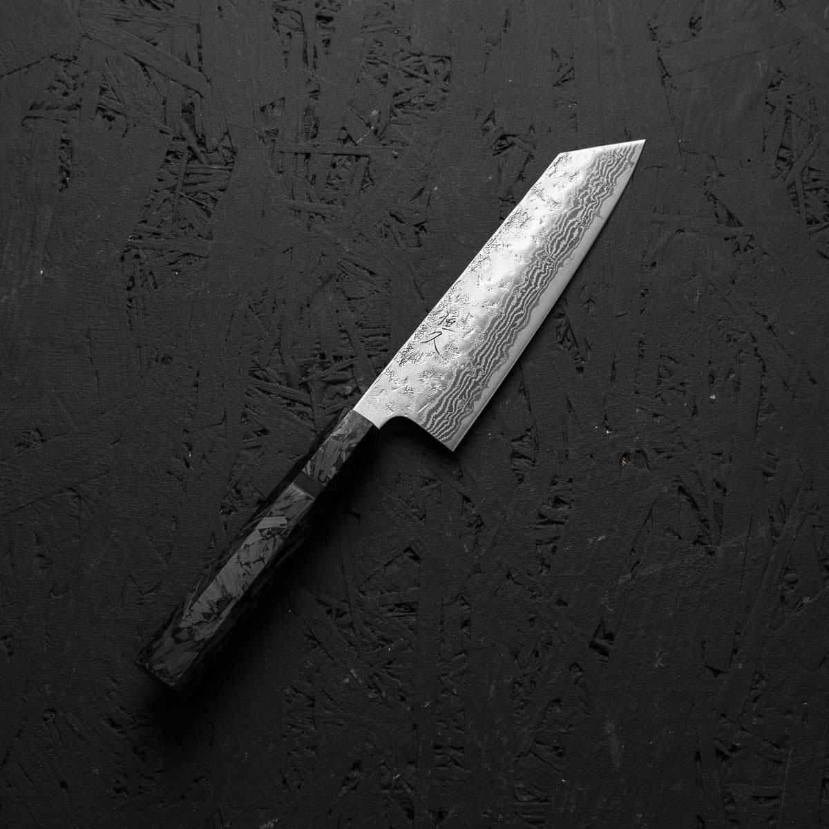 Tsunehisa Swedish Stainless Washiji Bunka 165mm - Dark Carbon Fibre - Image 3