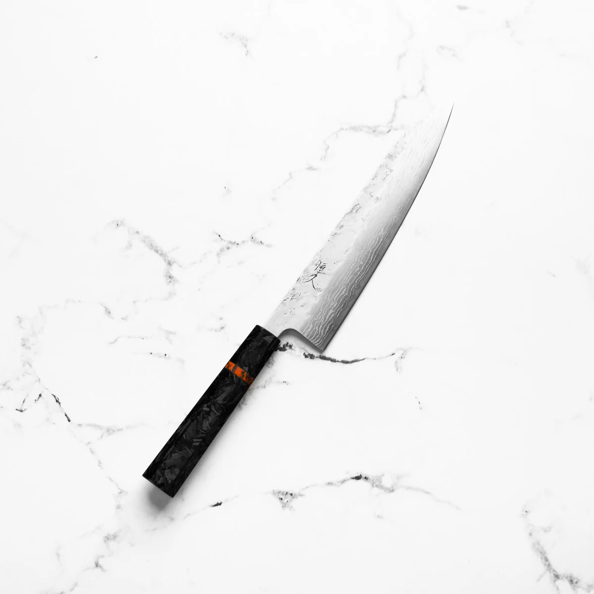 Tsunehisa Swedish Stainless Washiji Gyuto 210mm - Carbon Fibre - Image 2