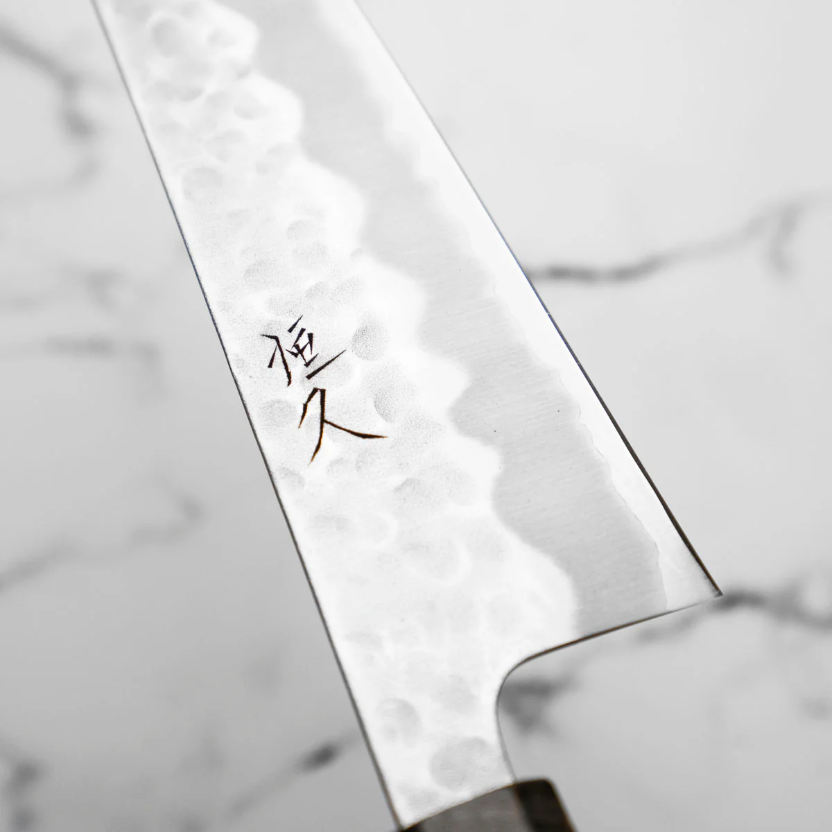 Tsunehisa White 2 SS Clad Tsuchime Gyuto 210mm - Dark Maple - Image 7