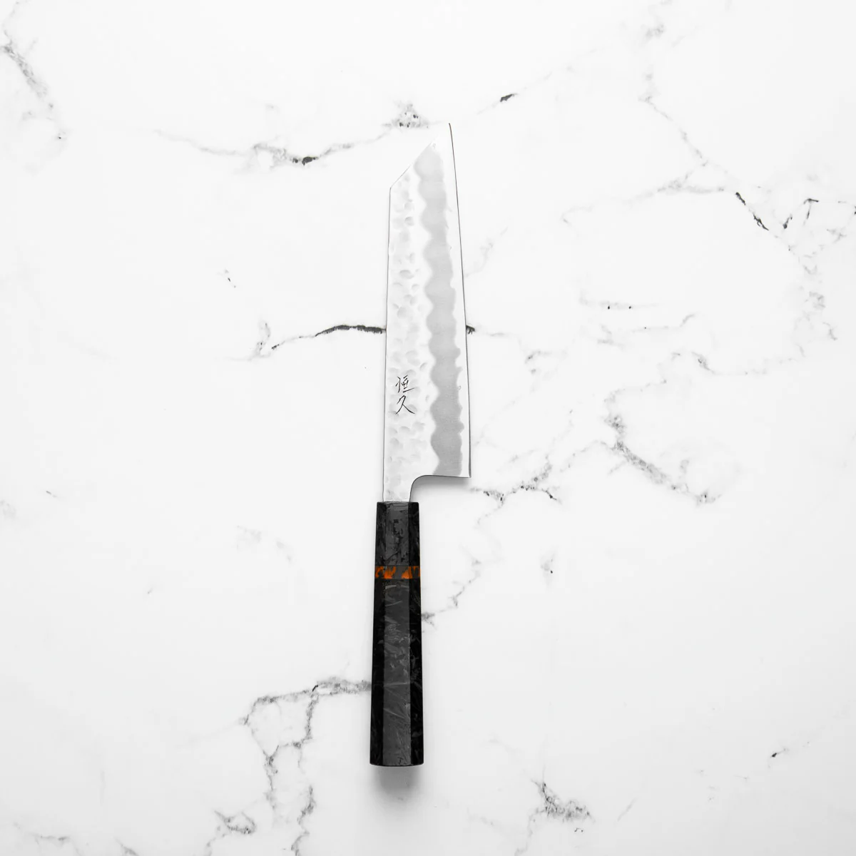 Tsunehisa White 2 Stainless Clad Tsuchime Bunka 165mm - Carbon Fibre - Image 3