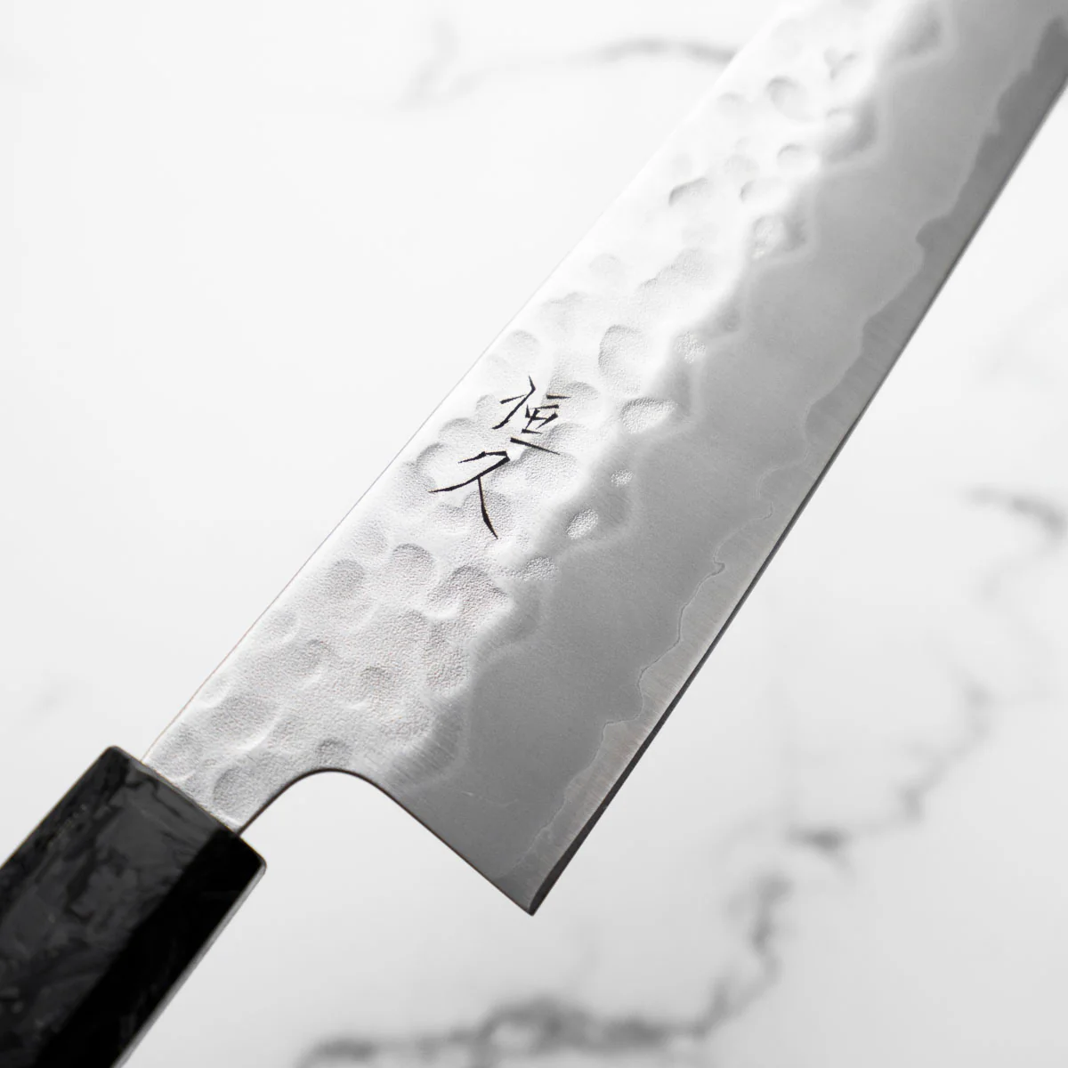 Tsunehisa White 2 Stainless Clad Tsuchime Bunka 165mm - Carbon Fibre - Image 6