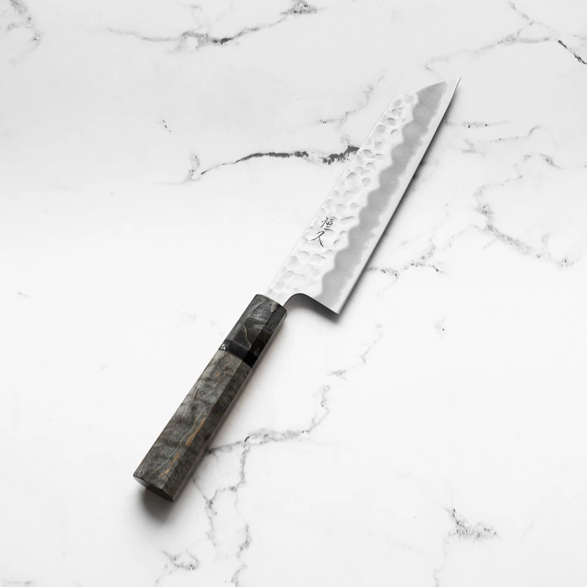 Tsunehisa White 2 Stainless Clad Tsuchime Bunka 165mm - Dark Maple - Image 3