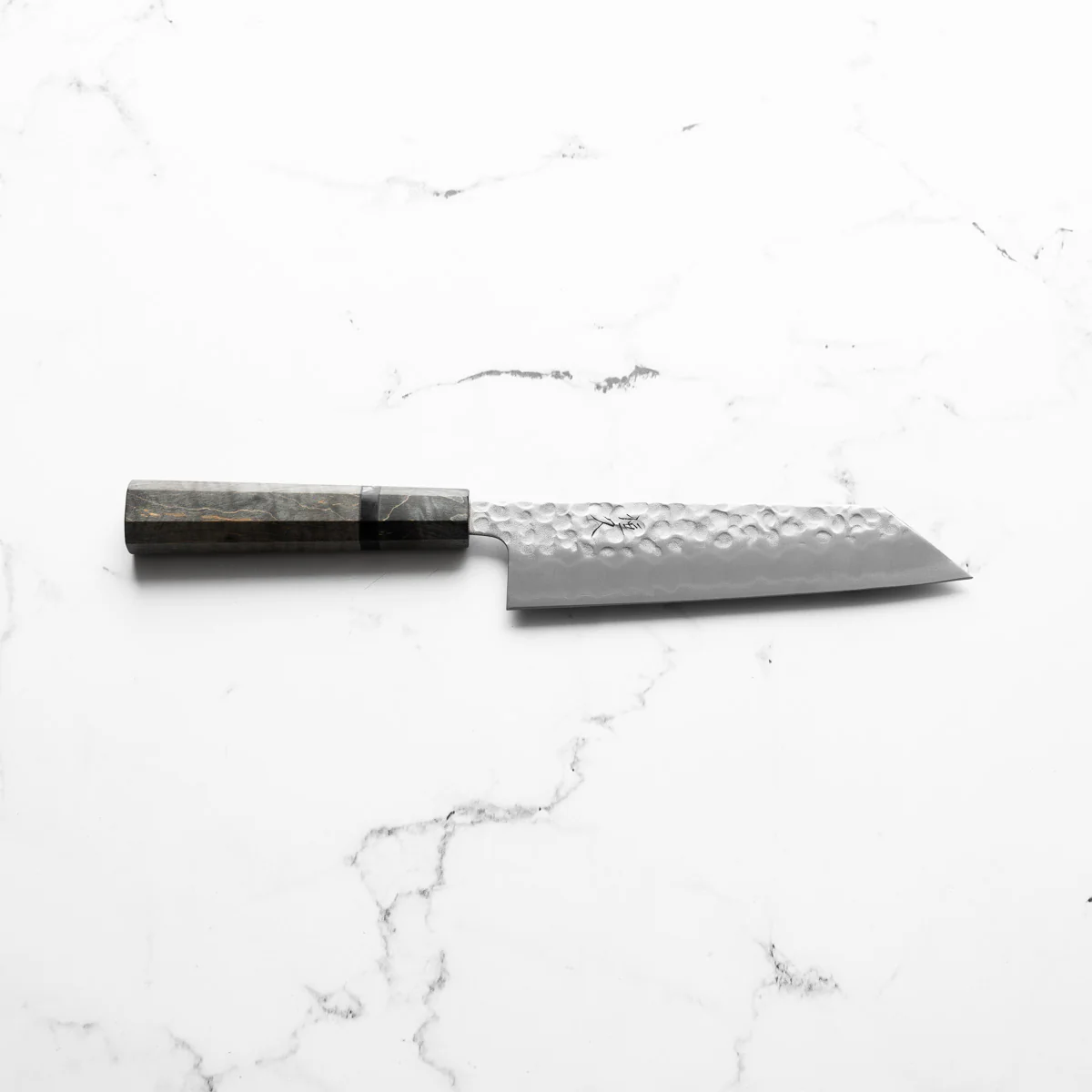 Tsunehisa White 2 Stainless Clad Tsuchime Bunka 165mm - Dark Maple - Image 5