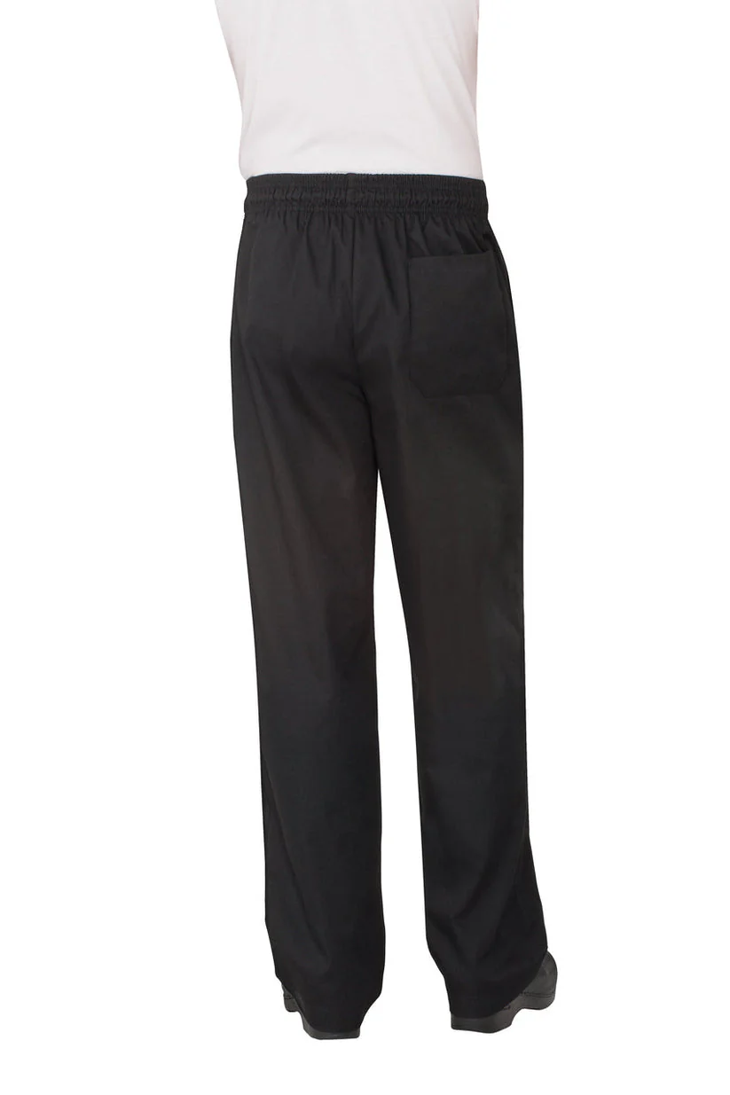 Unisex Essential Baggy Chef Pants - Black - Image 2