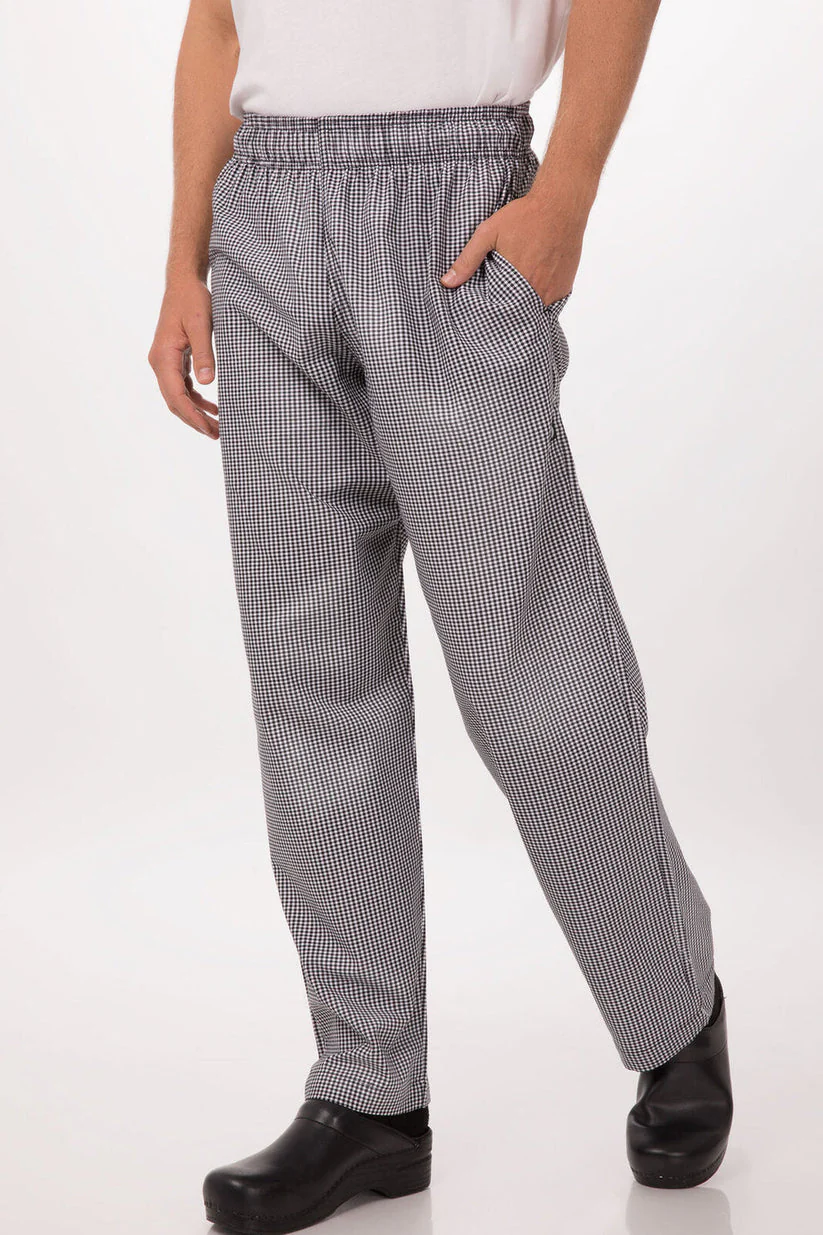 Unisex Essential Baggy Chef Pants - Checker - Image 2