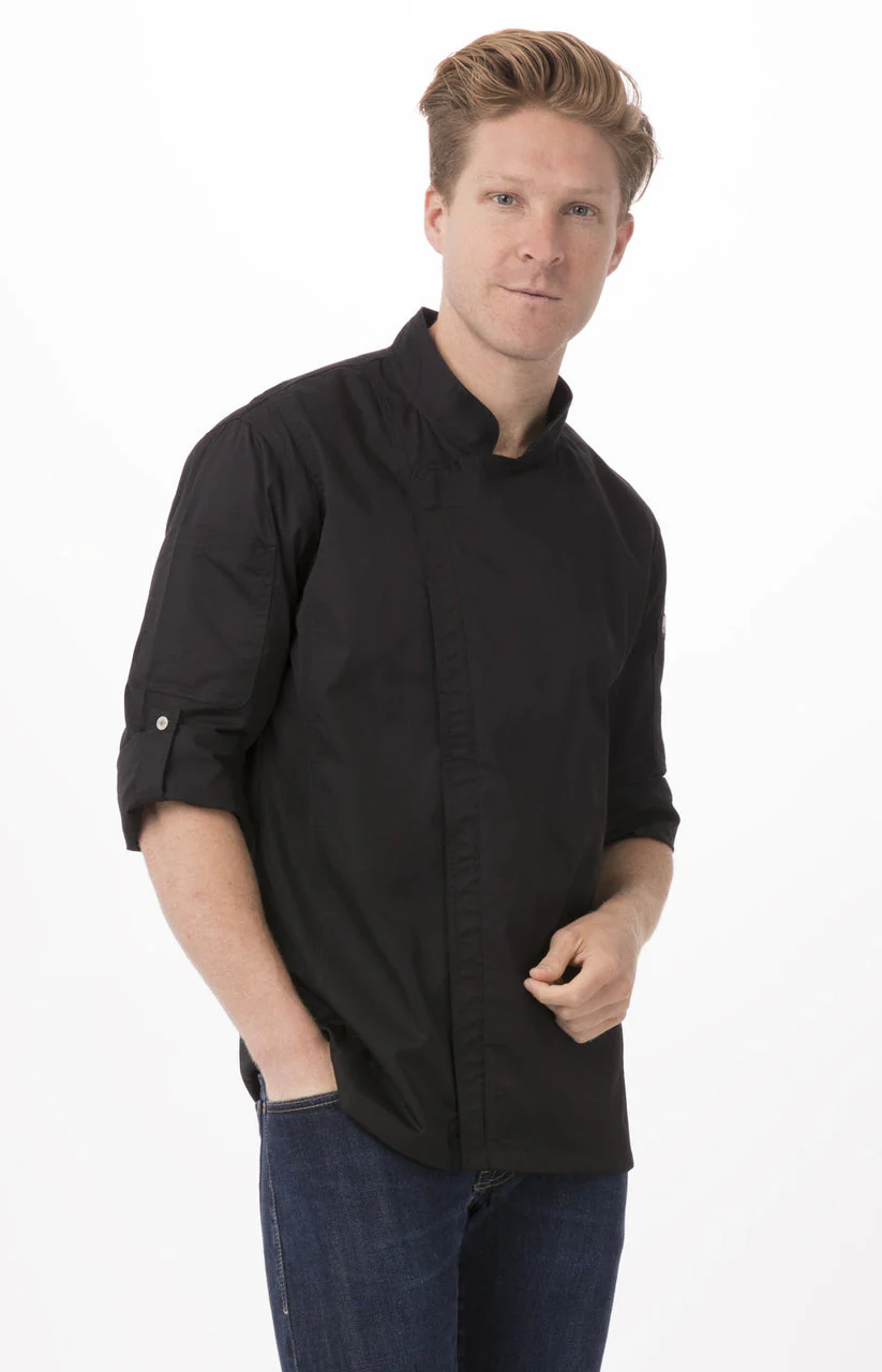Unisex Hartford Chef Jacket - Black