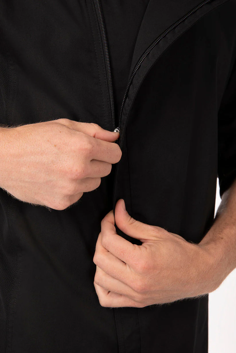 Unisex Hartford Chef Jacket - Black - Image 4