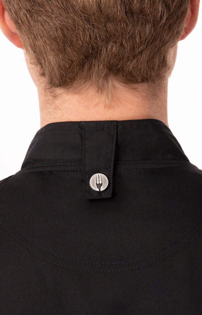 Unisex Hartford Chef Jacket - Black - Image 5