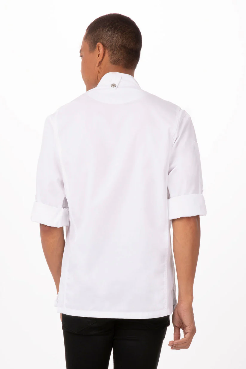 Unisex Hartford Chef Jacket - White - Image 2