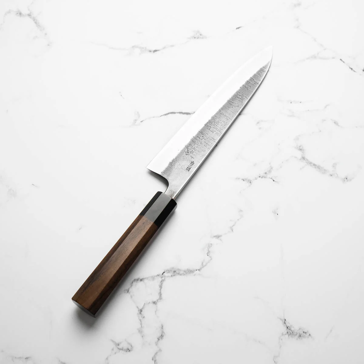 Wakui White 2 Stainless Clad Nashiji Gyuto 210mm - Image 2