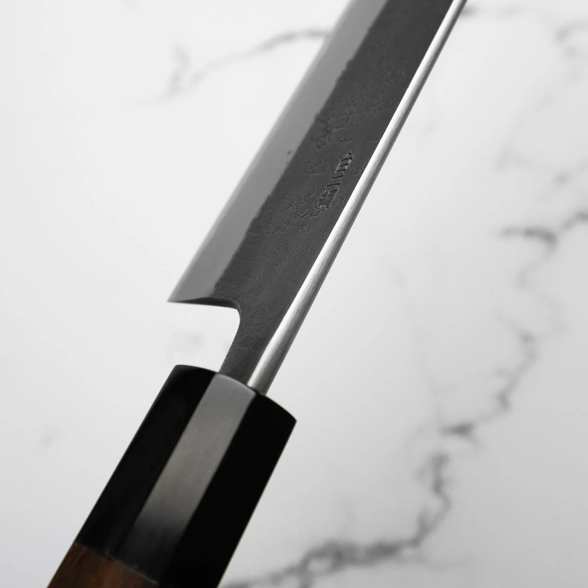 Wakui White 2 Stainless Clad Nashiji Gyuto 210mm - Image 5