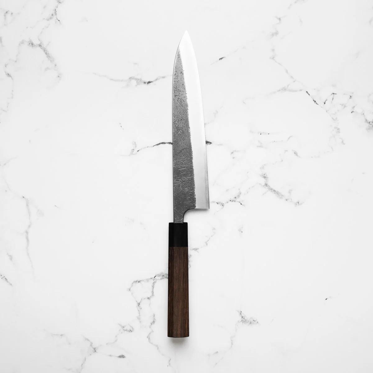 Wakui White 2 Stainless Clad Nashiji Gyuto 240mm - Image 3