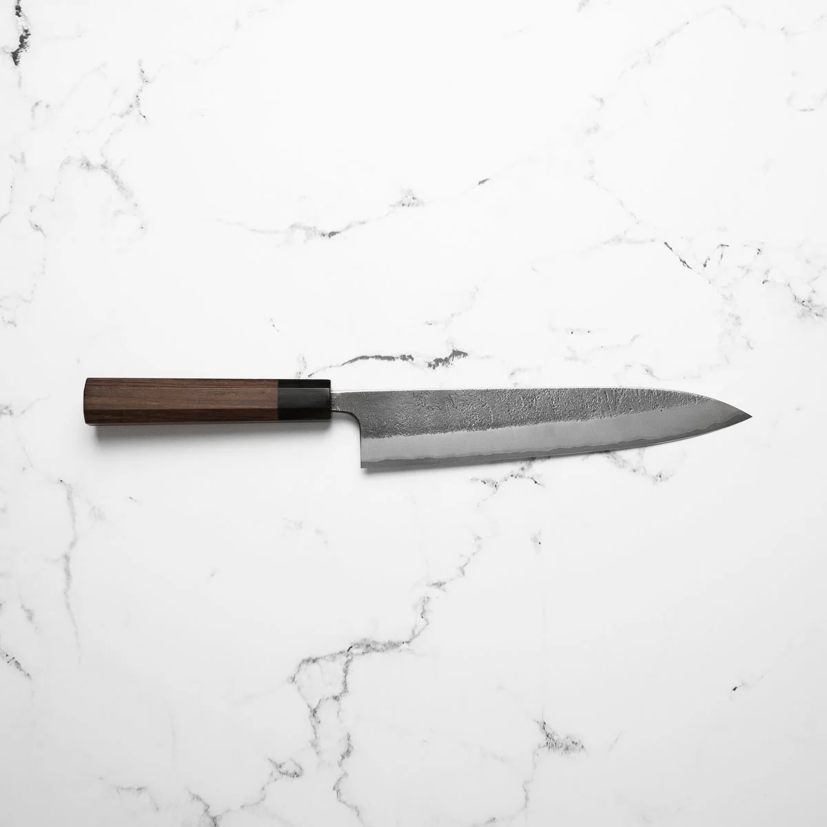 Wakui White 2 Stainless Clad Nashiji Gyuto 240mm - Image 4