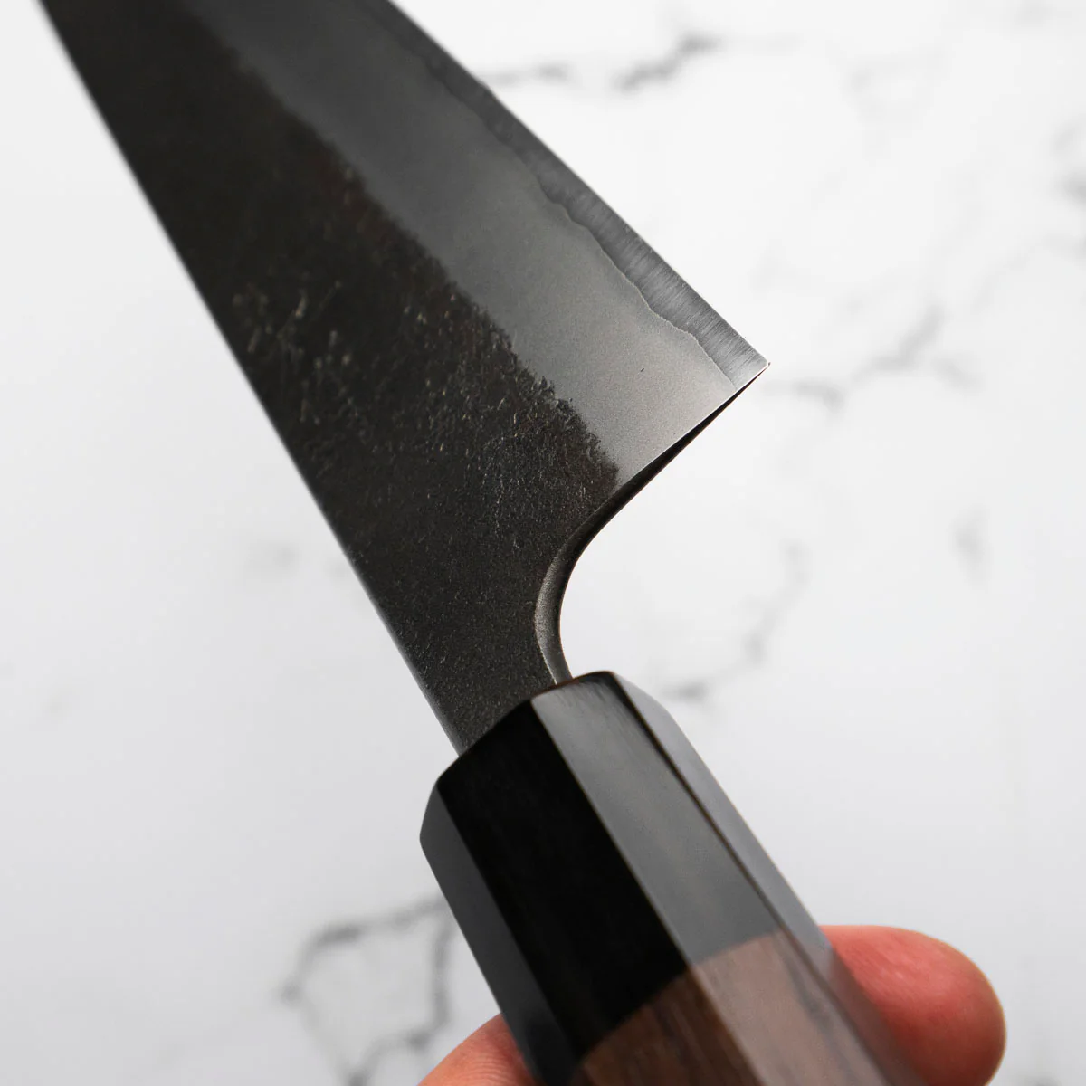 Wakui White 2 Stainless Clad Nashiji Gyuto 240mm - Image 7