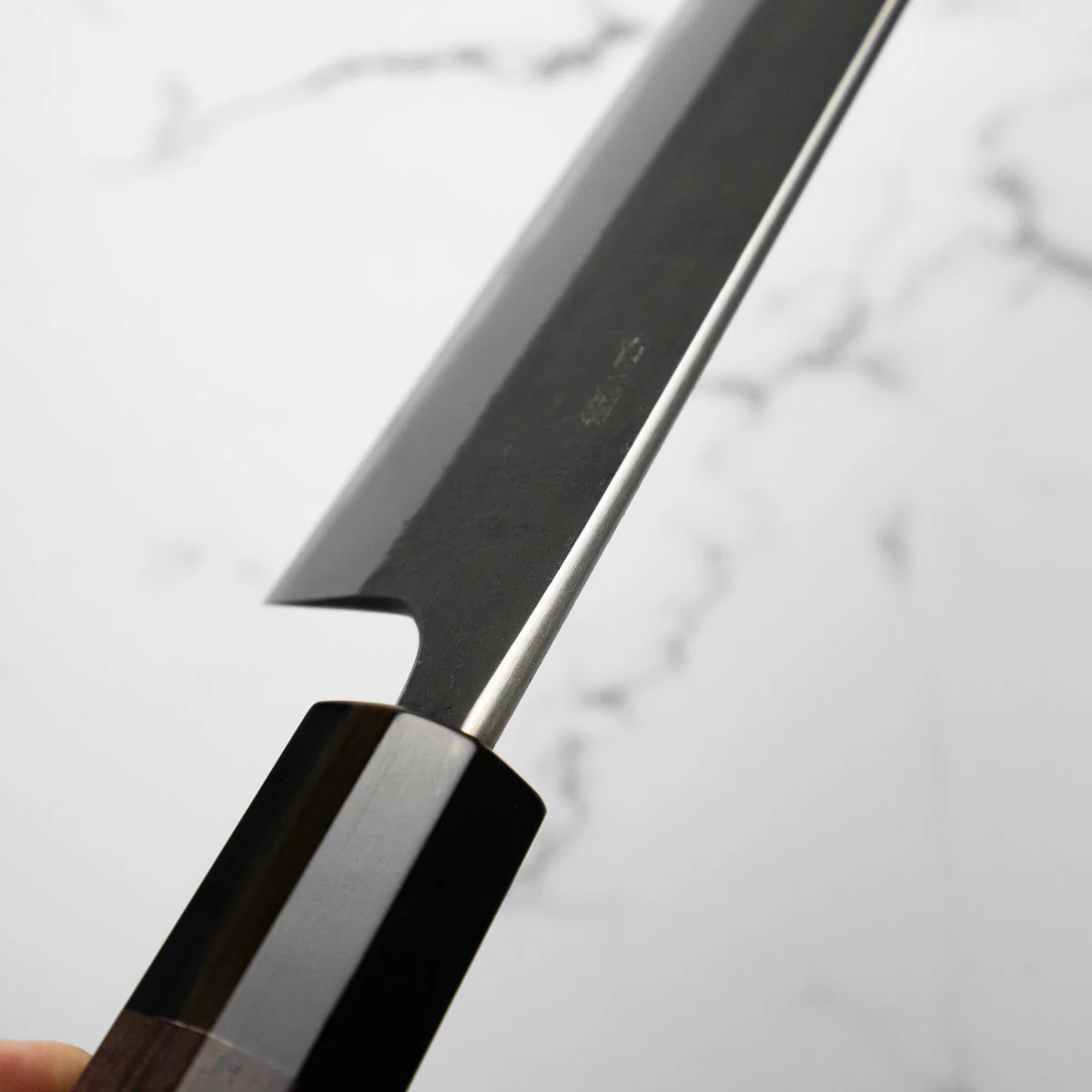 Wakui White 2 Stainless Clad Nashiji Gyuto 240mm - Image 8