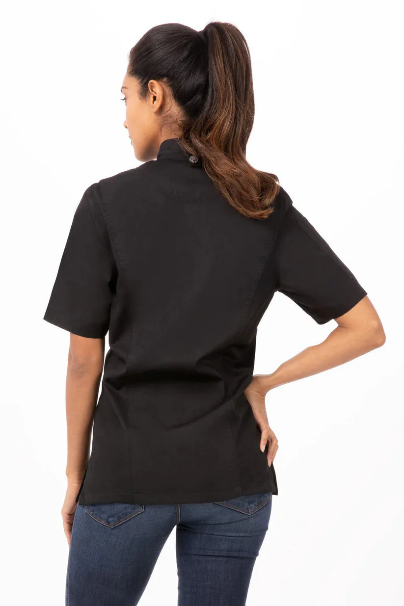 Women's Springfield Chef Jacket - Black - Image 6