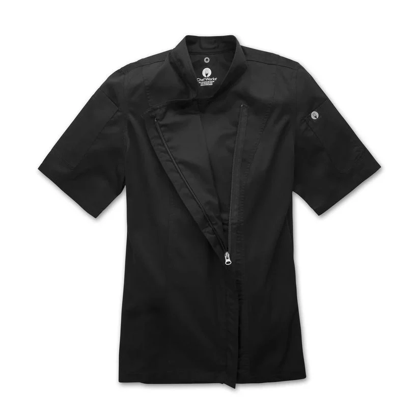 Women's Springfield Chef Jacket - Black - Image 7
