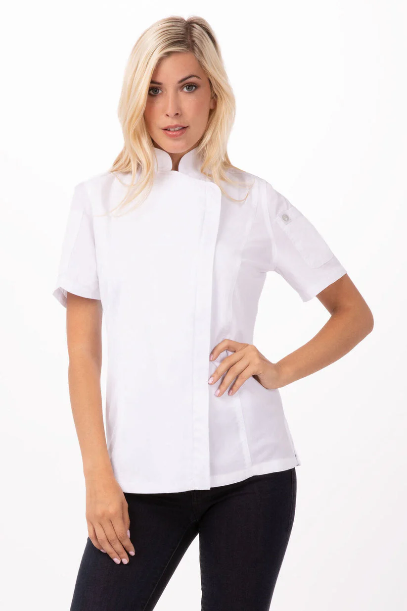Women's Springfield Chef Jacket - White - Image 3