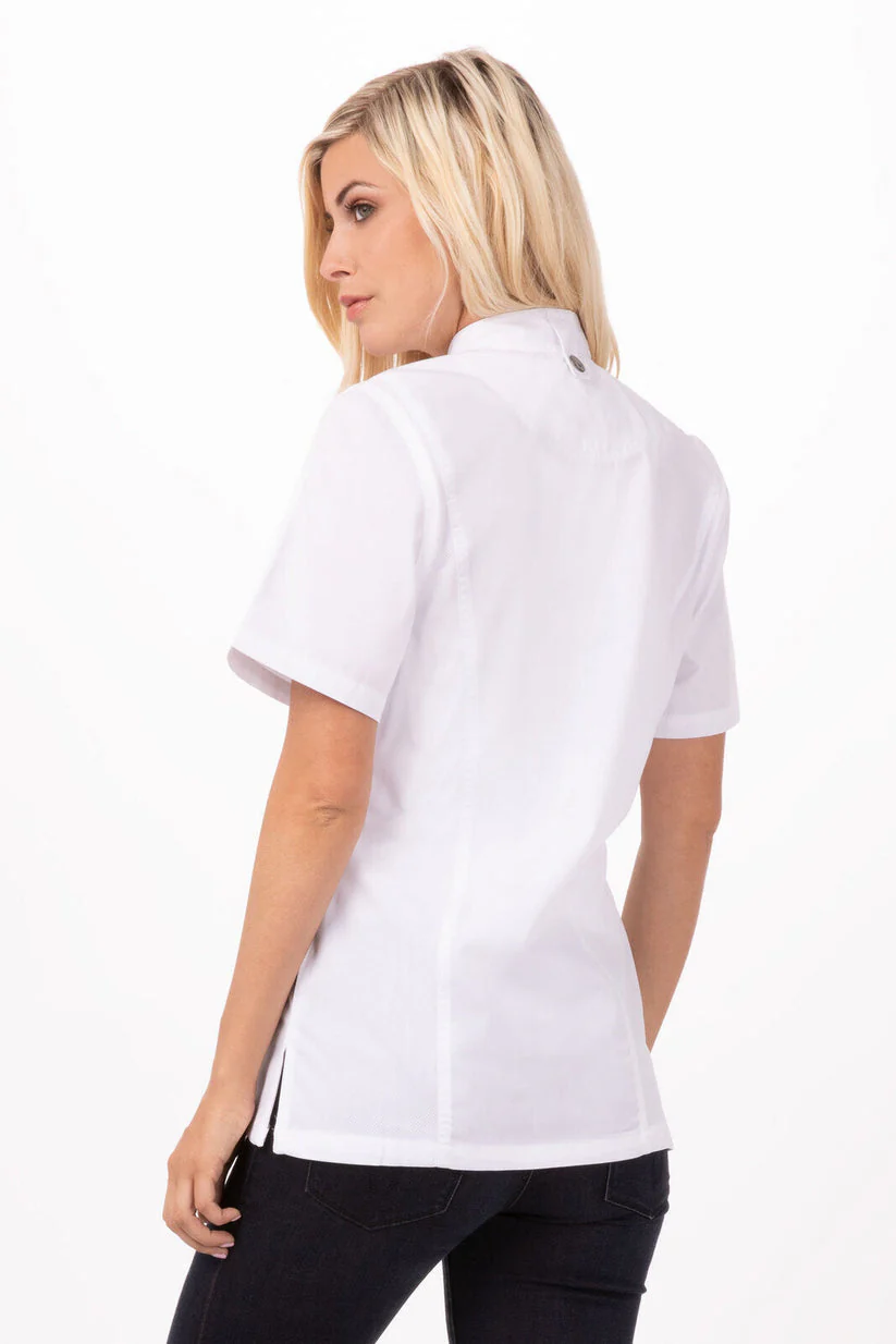 Women's Springfield Chef Jacket - White - Image 4