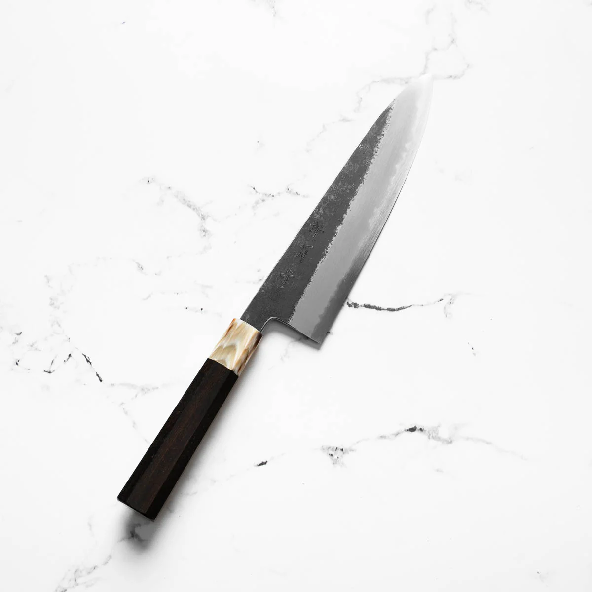 Y. Tanaka x Sakai Kikumori Blue Super Kurouchi Gyuto 240mm - Image 3