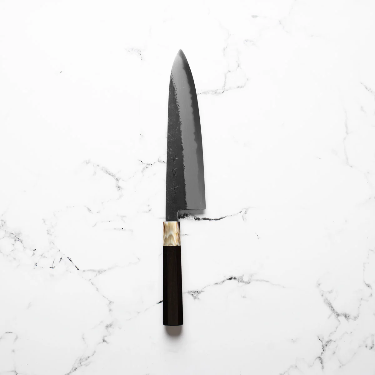 Y. Tanaka x Sakai Kikumori Blue Super Kurouchi Gyuto 240mm - Image 4