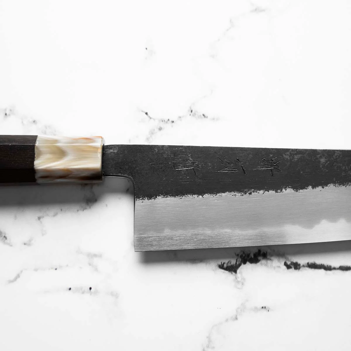 Y. Tanaka x Sakai Kikumori Blue Super Kurouchi Gyuto 240mm - Image 5