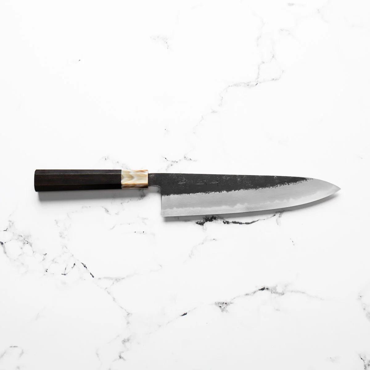 Y. Tanaka x Sakai Kikumori Blue Super Kurouchi Gyuto 240mm - Image 6