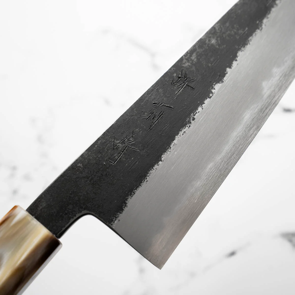Y. Tanaka x Sakai Kikumori Blue Super Kurouchi Gyuto 240mm - Image 7