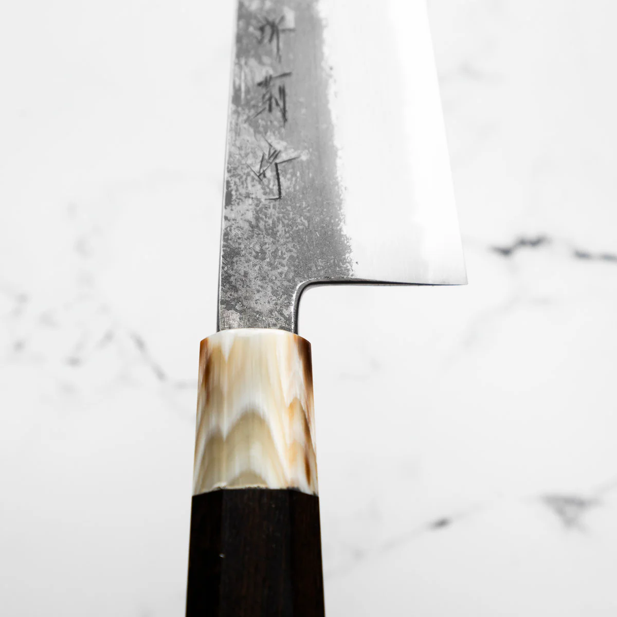 Y. Tanaka x Sakai Kikumori Blue Super Kurouchi Gyuto 240mm - Image 9