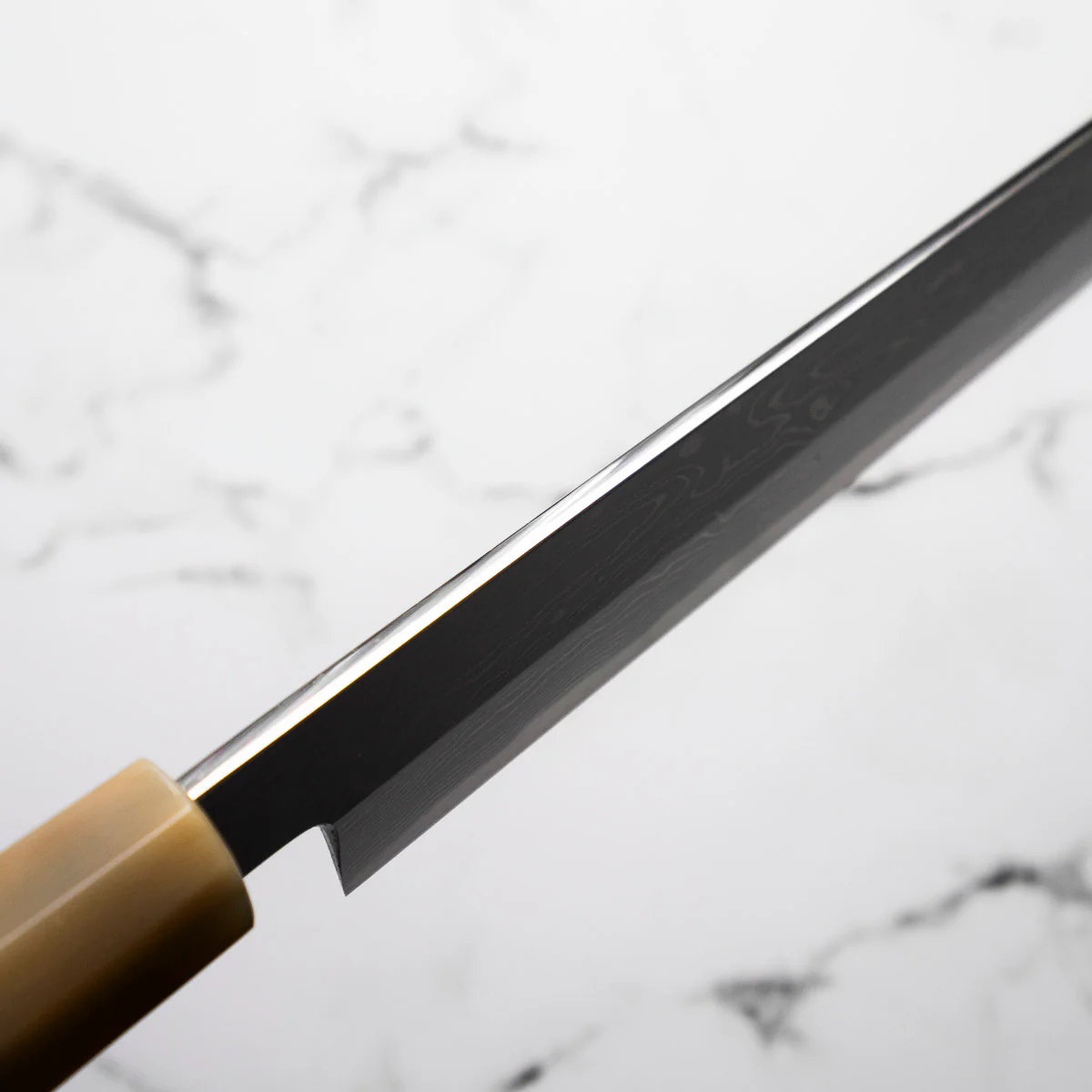 Yamawaki Hamono Nakagawa Satoshi Blue 1 Damascus Kiritsuke Yanagiba 360mm - Image 13