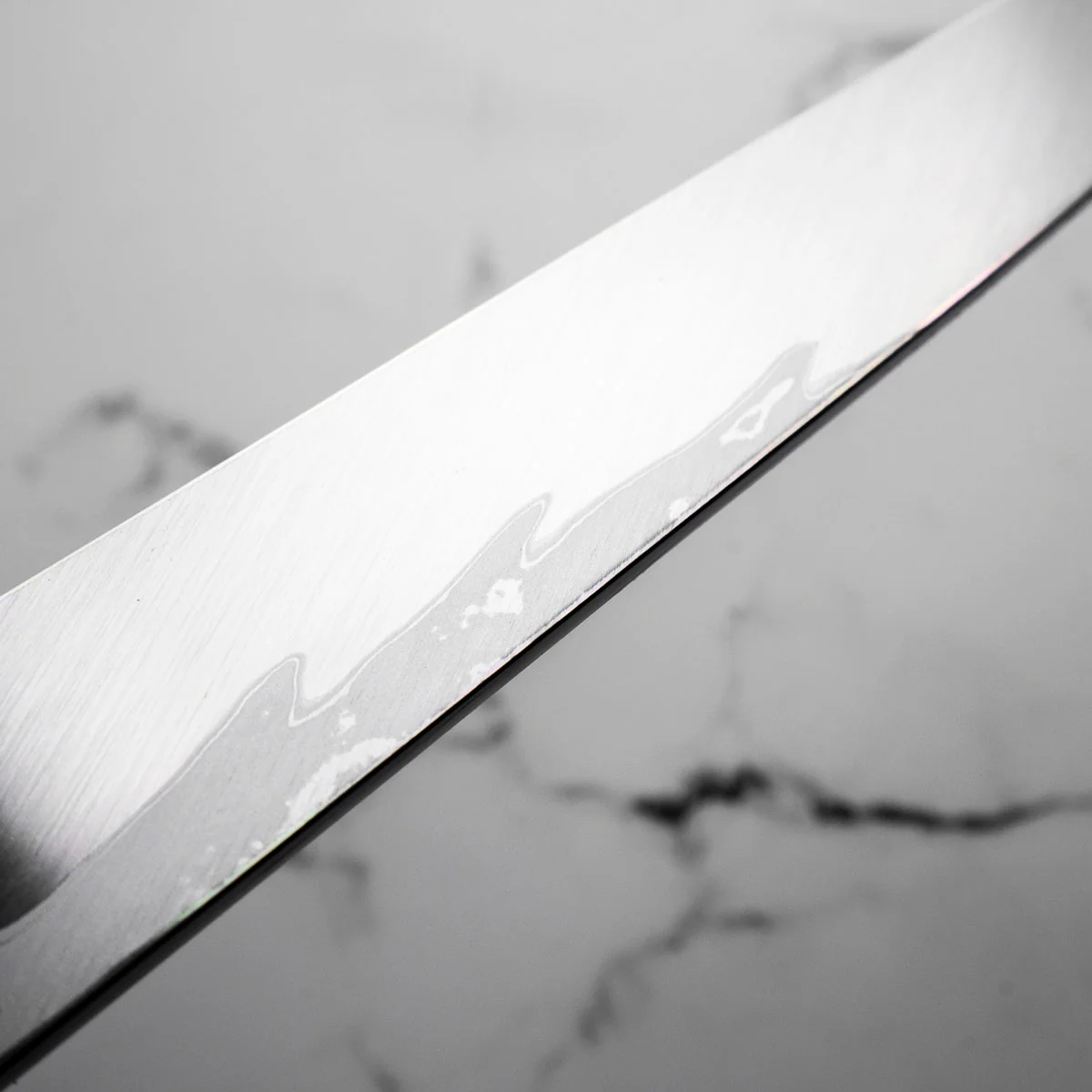 Yamawaki Hamono Nakagawa Satoshi Blue 1 Damascus Yanagiba 360mm - Image 9