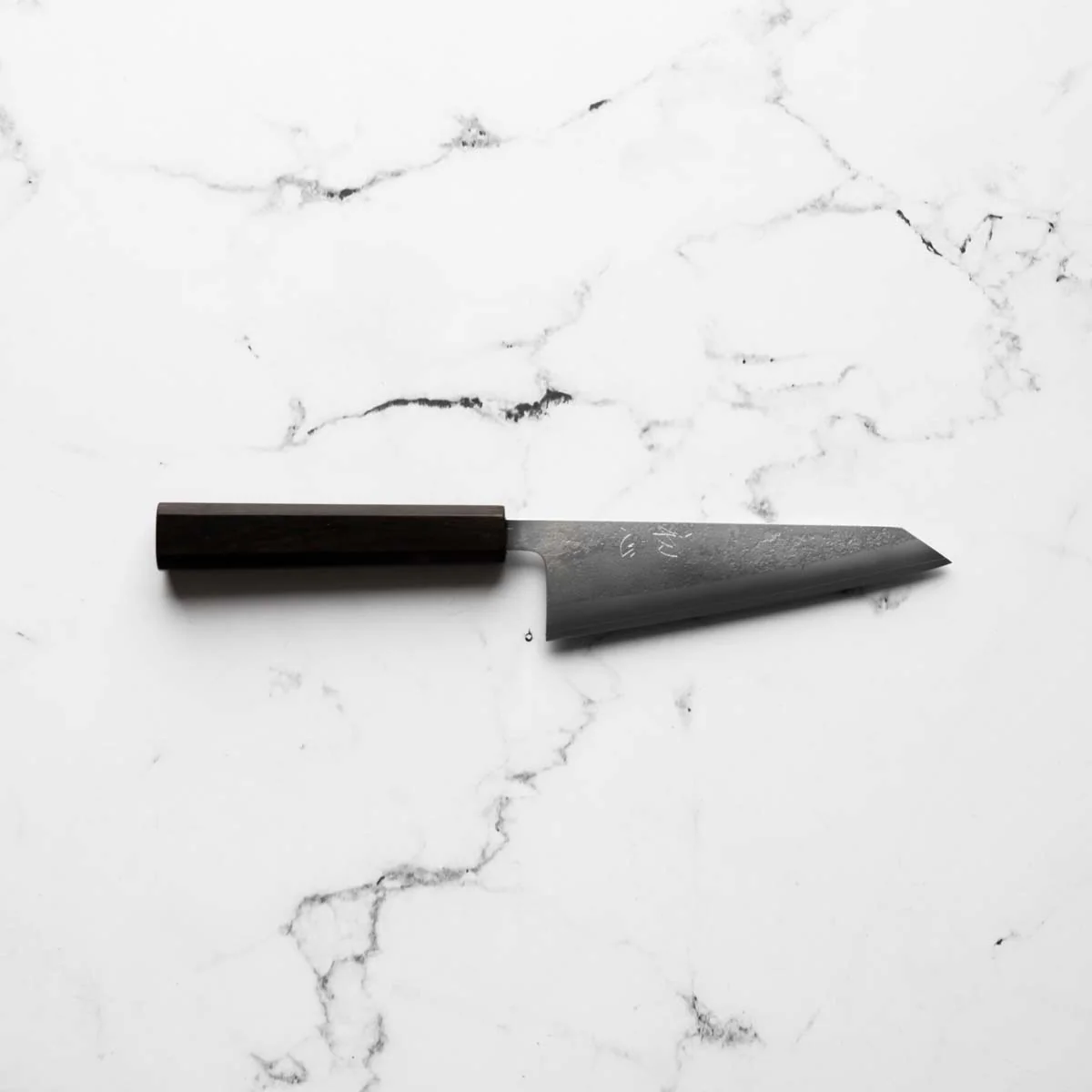 Yoshikane Hamono SKD Nashiji Honesuki 150mm - Ebony - Image 4