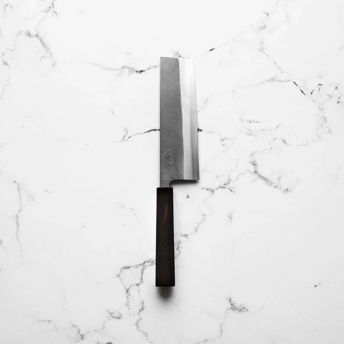 Yoshikane (Hatsukokoro) SKD Nashiji Nakiri 165mm - Ebony - Image 3