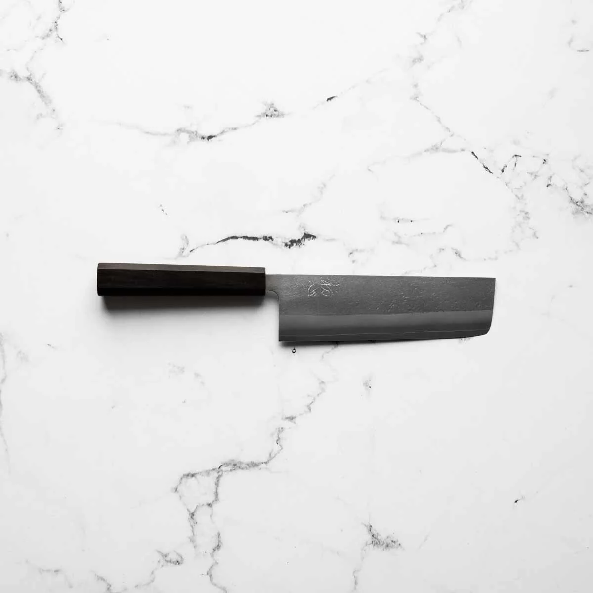 Yoshikane (Hatsukokoro) SKD Nashiji Nakiri 165mm - Ebony - Image 4