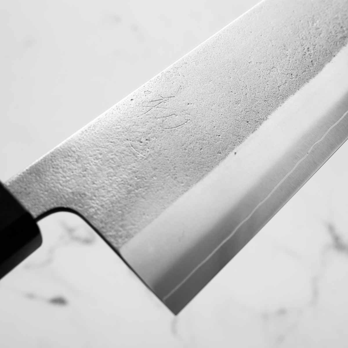 Yoshikane (Hatsukokoro) SKD Nashiji Nakiri 165mm - Ebony - Image 5