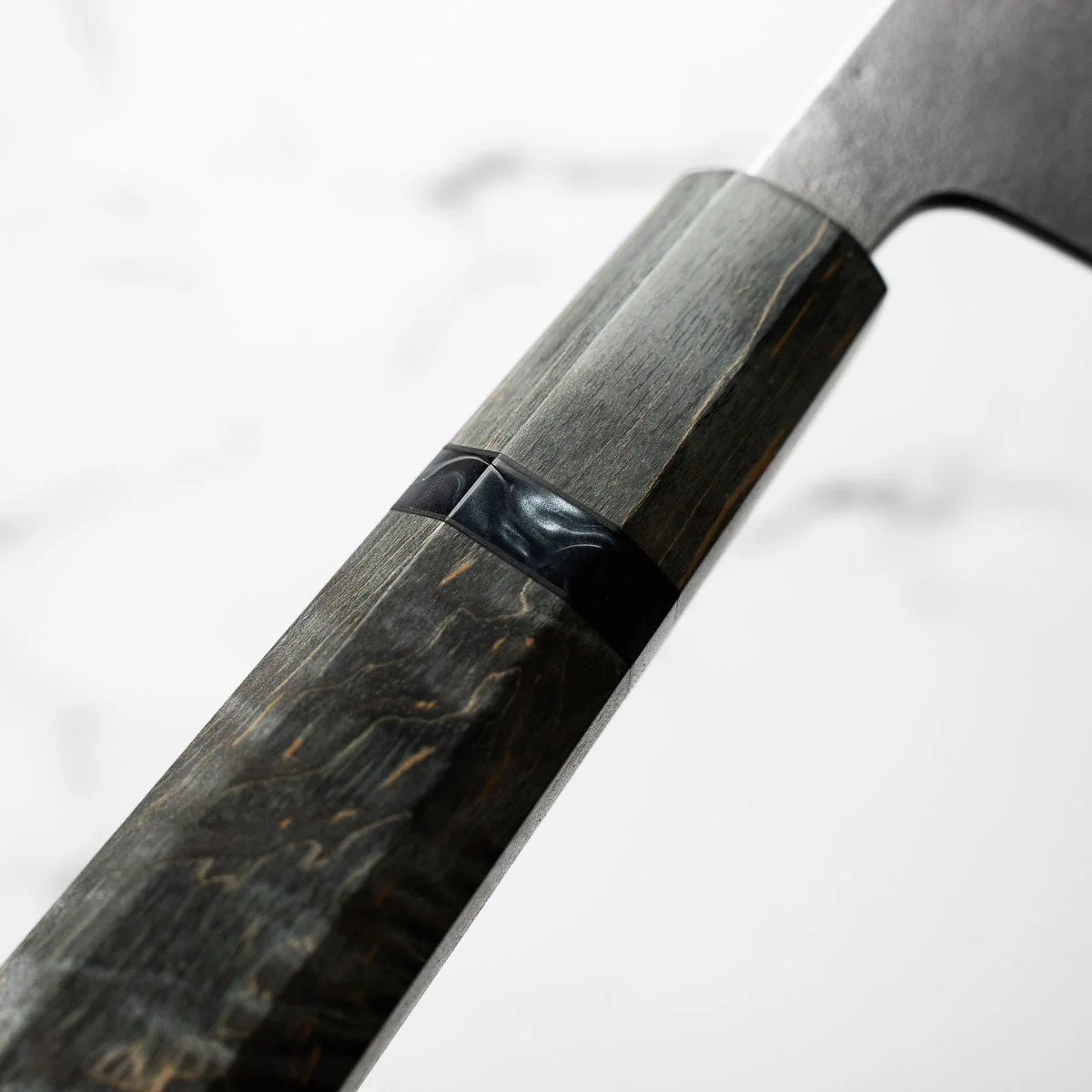 Yoshikane (Hatsukokoro) White 2 Nashiji Bunka 165mm - Dark Maple - Image 5