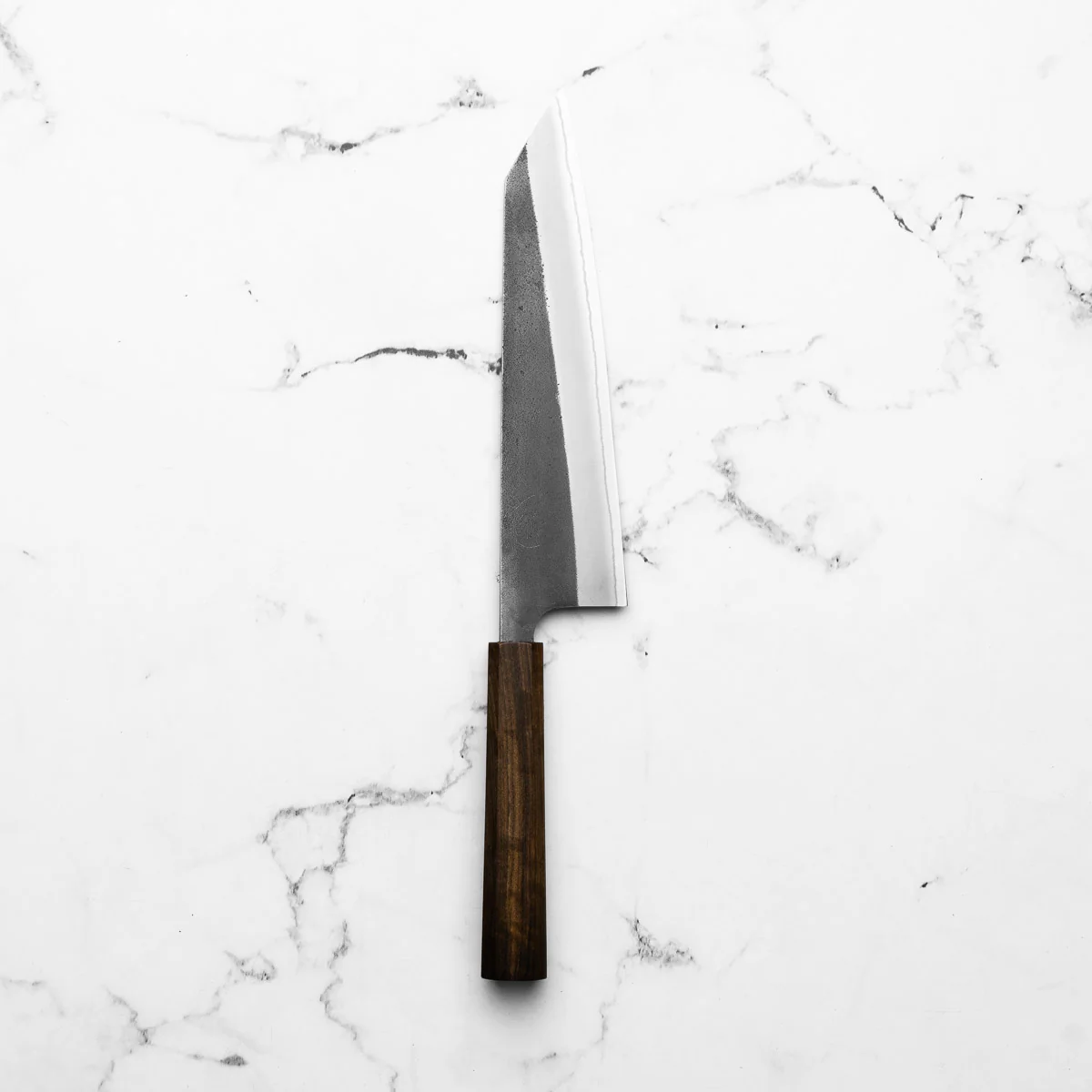 Yoshikane (Hatsukokoro) White 2 Kurouchi Nashiji SSClad Kiritsuke 210mm - Bubinga - Image 3