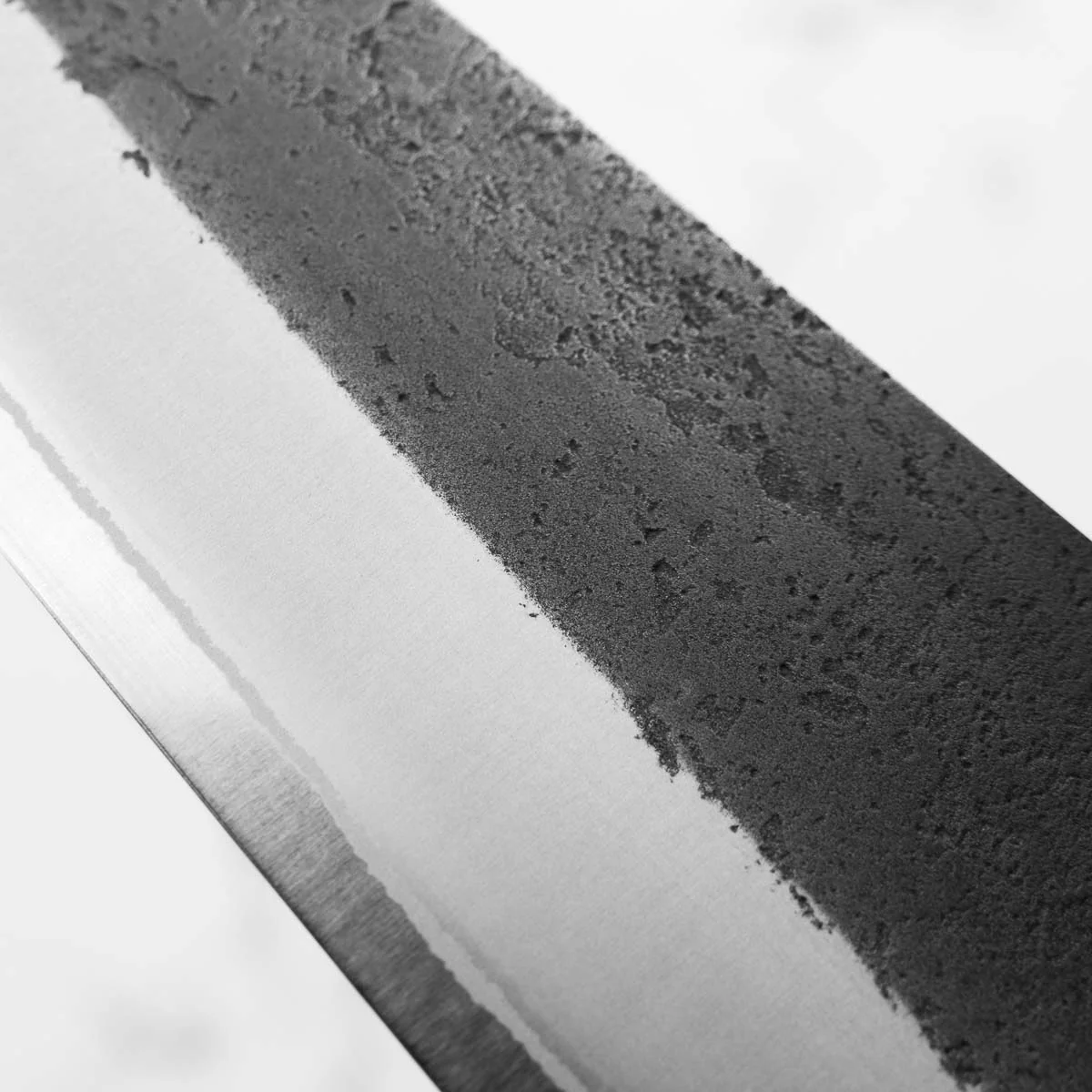 Yoshikane (Hatsukokoro) White 2 Kurouchi Nashiji SSClad Kiritsuke 210mm - Bubinga - Image 7